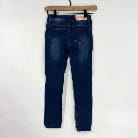 DKNY Girl’s Size 8 Blue Denim Stretch Skinny Leg Pull On Pants Jeggings - Picture 6 of 11